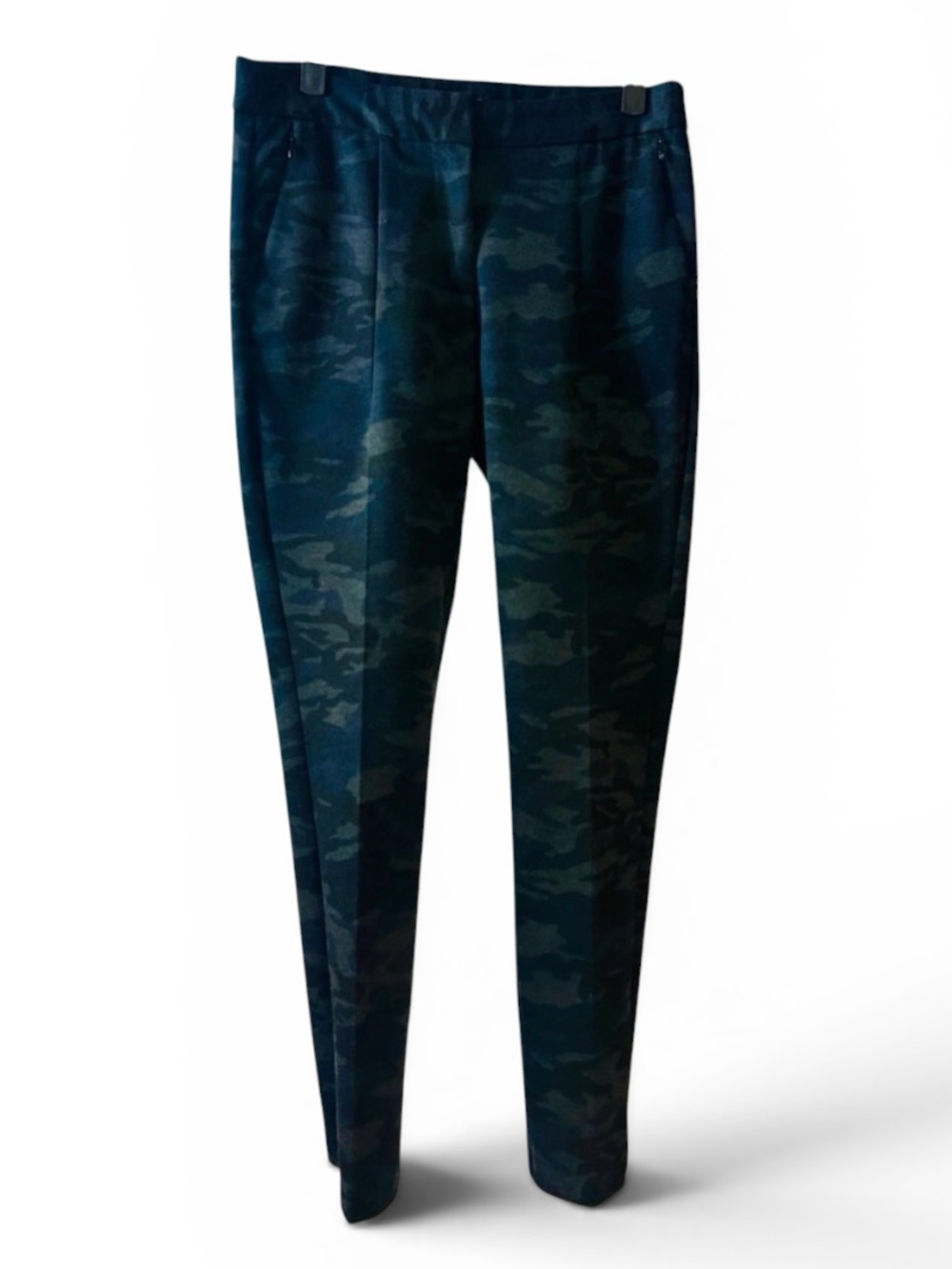 PEACE OF CLOTH Camo Slim Tapered‎ Pants High Rise Ponte Knit  size 6